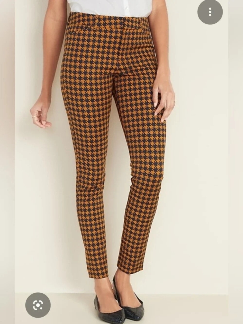 Old Navy Houndstooth Pixie Ankle Pants